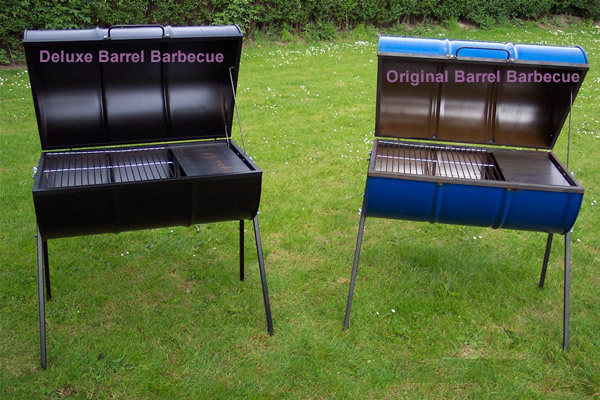 deluxe and original barrel barbecues